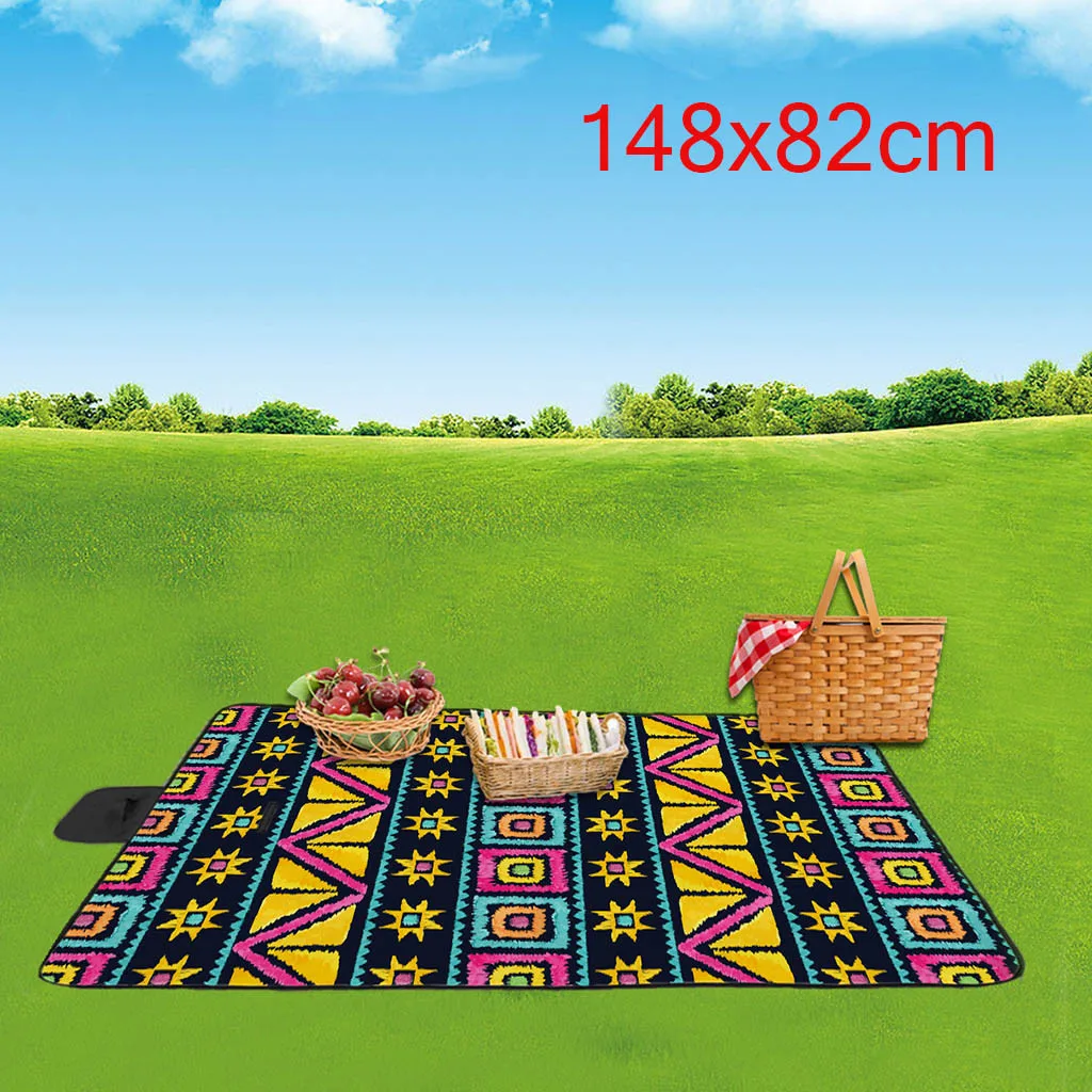 Entertatinment ручка дизайн многоцветный 3D цифровая печать полный ткань Оксфорд Antifraying парк пляжный коврик для кемпинга колодки N20
