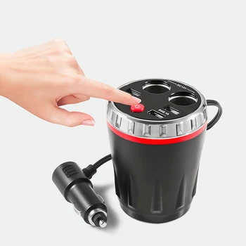 

Car Wirless Fast Charger 2.1A FM Transmitter Bluetooth Radio Adapter AUX MP3 Player FM Modulator with Hands-free Speaking 4 USB