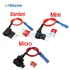 1Pcs 12V Fuse Holder Add-a-circuit TAP Adapter Micro Mini Standard ATM APM Blade Auto Fuse with 10A Blade Car Fuse With Holder ► Photo 1/6