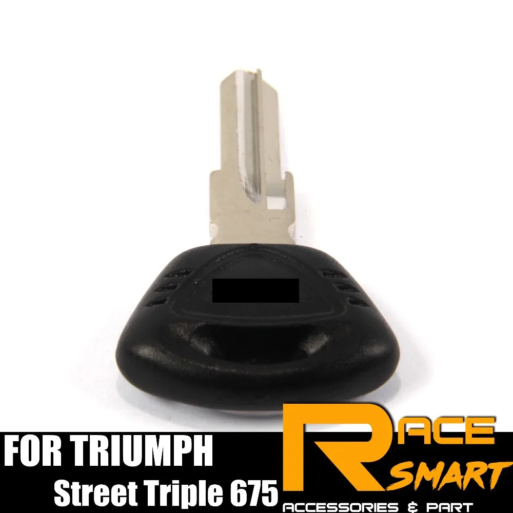 Ключ мотоциклетный Uncut Blank Key кольца для ключей с черным лезвием TRIUMPH Tiger Speed Triple 1050