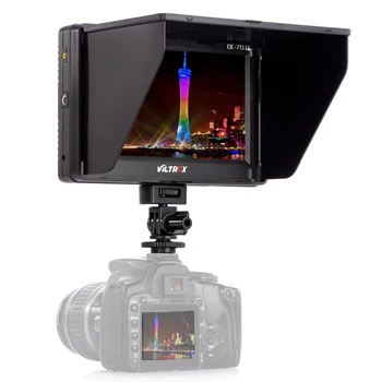 

New 7'' Clip-on HD LCD HDMI AV Input 4K Camera Video Monitor Display for Canon Nikon DSLR BMPCC