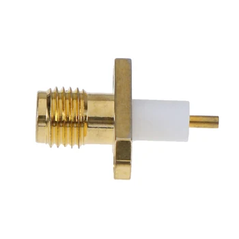 

1Pcs SMA Female Jack Socket Chassis PTFE w/2 holes Flange Panel RF Connector