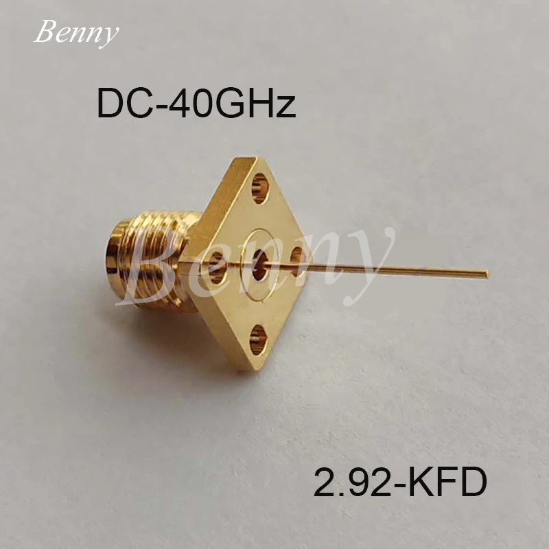 

Millimeter Wave Radio Frequency Connector 2.92mm Bus Head 2.92-KFD Four-hole Flange K-type Microwave Coaxial Connector