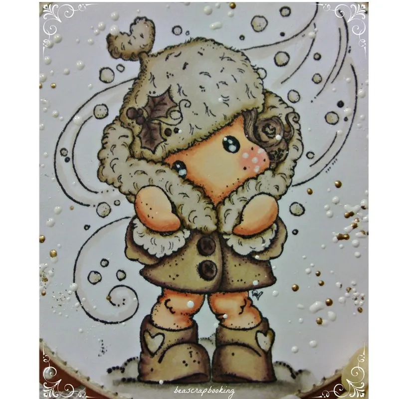 

Beautiful girl yulan Transparent Silicone Rubber Stamp and die Sheet Cling Scrapbooking DIY Cute Pattern Photo Album Stamp