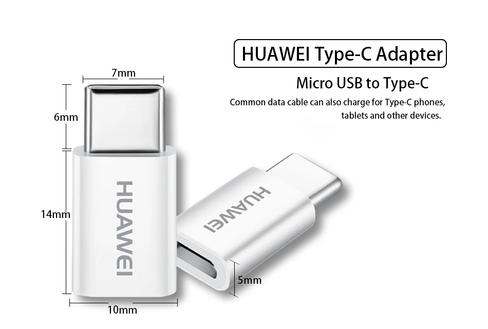 HUAWEI Micro USB-type c конвертер type-c кабель адаптер быстрое зарядное устройство honor 8 9 V8 P9 Supercharge P10 Plus mate 9 10 Pro nova