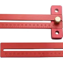 Горячая Алюминий сплав Скрещенные линейка; Деревообработка T Тип писец Деревообработка правитель Прямая поставка