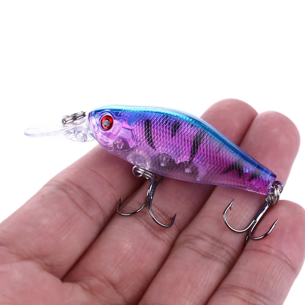 

HENGJIA 1PC 7CM 9G Crankbait Fishing Bait Diving 0.5-1.5M Fishing Wobbler Hard Crank Lure Baits Fishing Tackle
