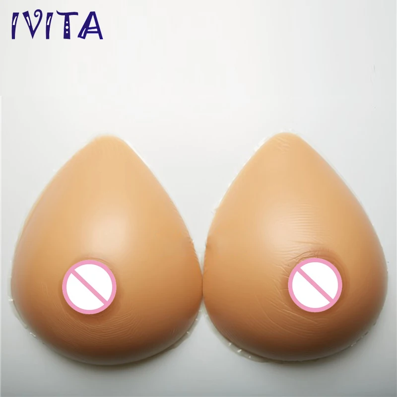 IVITA 2000g Silicone Breast Forms Artificial Boobs Enhancer For CD TS Cosplay Drag Queen Transvestite