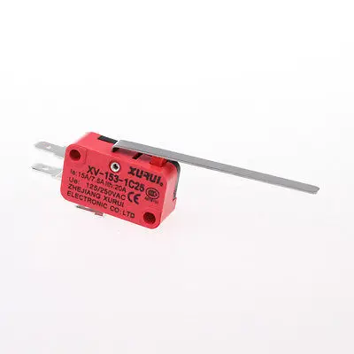 

10pcs V-153-1C25 Long Straight Hinge Lever Type SPDT Micro Switch Limit Switch