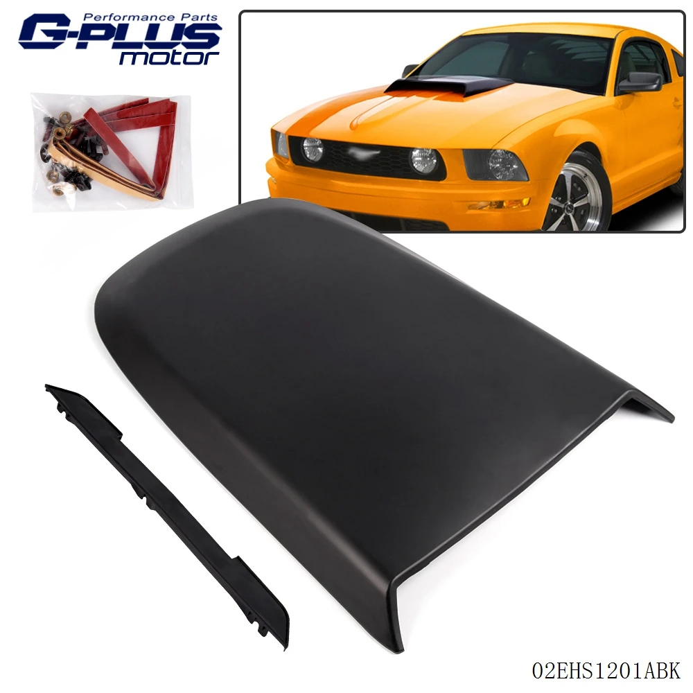 New Racing Hood Scoop Black For 2005 2009 Ford Mustang GT V8in Sunroof, Convertible & Hardtop