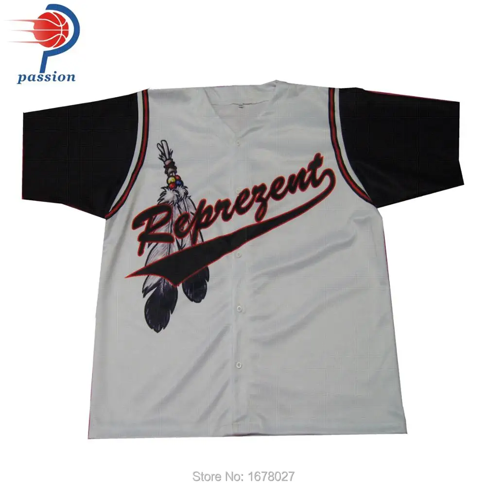 Custom Black Brown Big Chest Logo Baseball Jerseys For Teamsin
