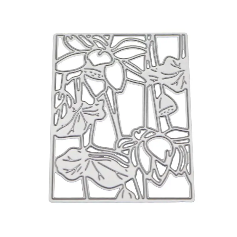

Flower Frame Metal Cutting Dies Stencil DIY Scrapbooking Album Stamp Paper Card Embossing Craft Decor