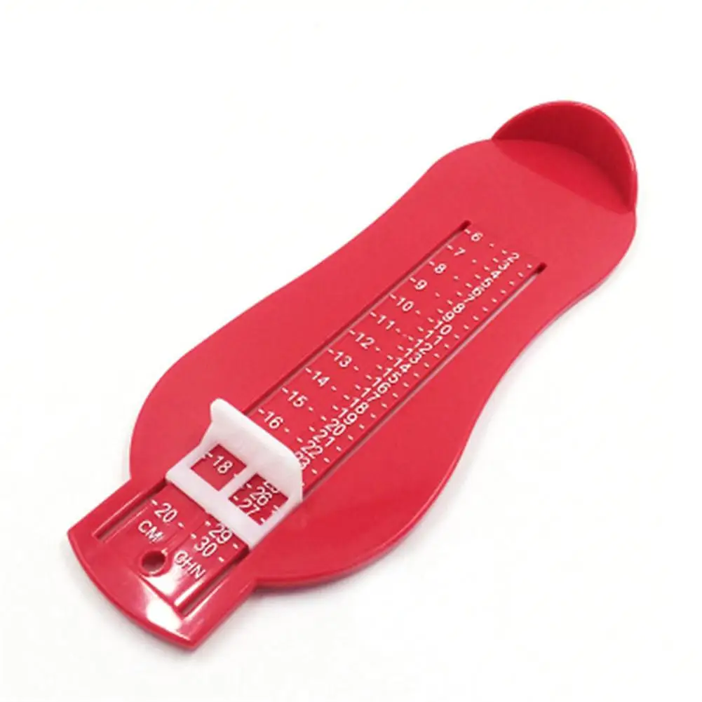 Детский инструмент для измерения стопы; вспомогательная обувь; размер; Калькулятор; детская измерительная линейка; инструмент; детская обувь; измерительное устройство - Цвет: Red