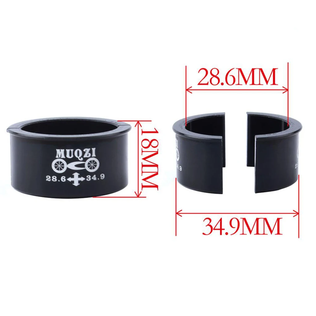 Bicycle Bike Front Derailleur Clip Adapter Clamp Diameter Converter 28.6mm to 34.9mm