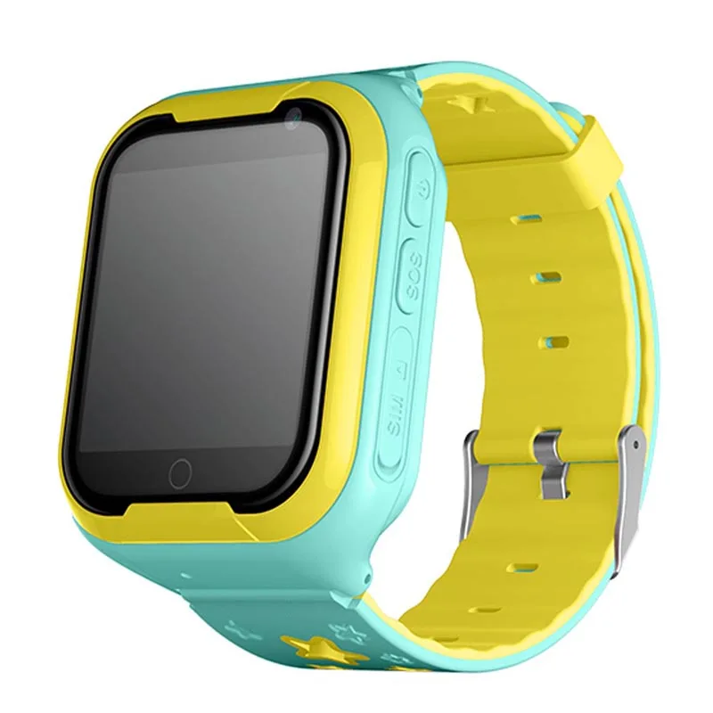 Умные часы детский безопасный Монитор gps трекер детский Android IOS водонепроницаемый детский SOS дистанционный монитор камера SIM 4G сетевые наручные часы - Цвет: Зеленый