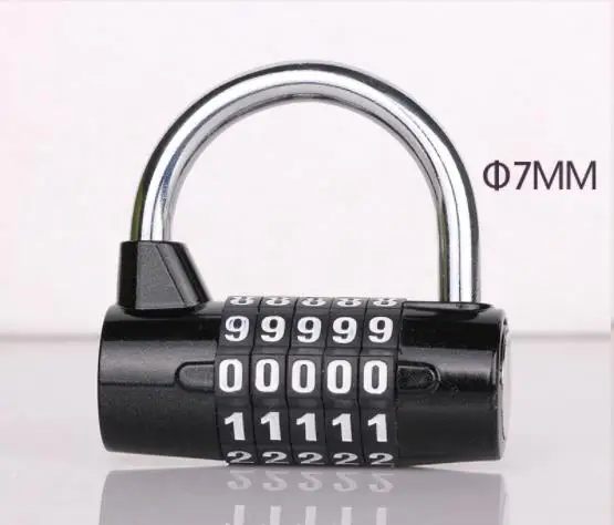 black 5digit 100 шт металлический шкафчик 4 цифры 5 цифр Тип Тренажерный зал висячий кодовый замок Пароль стальной кронштейн прочный и безопасный кодовый замок - Цвет: black 5digit