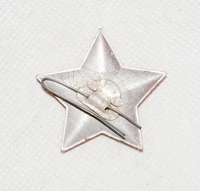 Original Chinese Army PLA Cap Badge Red Star for Hat-CN007