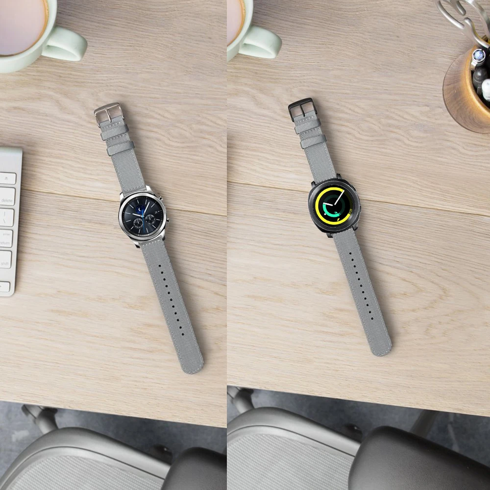 Цветной нейлоновый быстроразъемный ремешок 20 мм для спортивной передачи huawei watch 2 для s2 Classic sport amazfit bip ремешок для часов браслет для часов