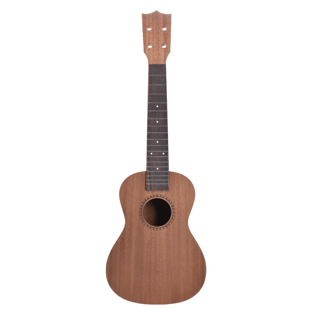 Концертные Гавайские гитары Ukelele Гавайские гитары DIY Kit Sapele деревянный корпус палисандр гриф с колышками Струнный мост гайка 2 размера