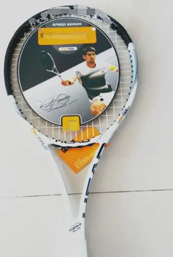 YouTek IG speed Pro Новинка L5 Углеродные теннисные ракетки Djokovic ракетки, веревки и в том числе сумки - Цвет: Белый