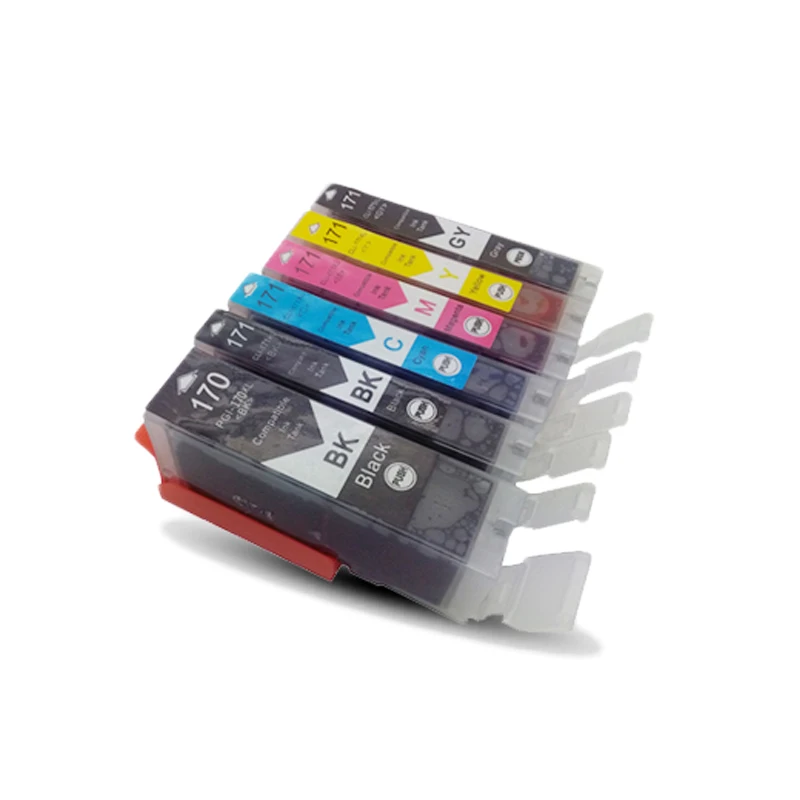 6 шт. картриджи для струйного принтера Canon Pixma MG5720 MG 170 5720|ink cartridge|ink cartridge for canoncartridge