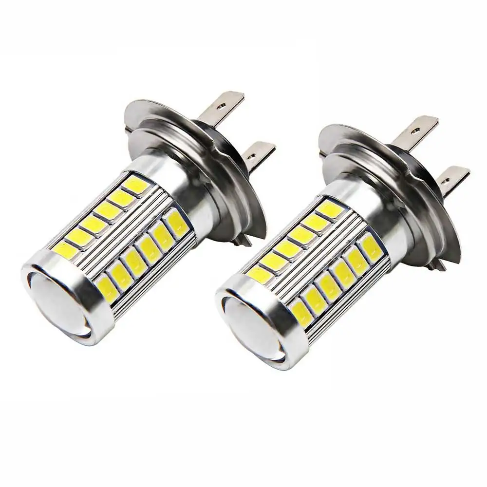 2PCS Car Fog lights H7 LED Bulbs 6000K White 5630 Type Car Led Lamp For