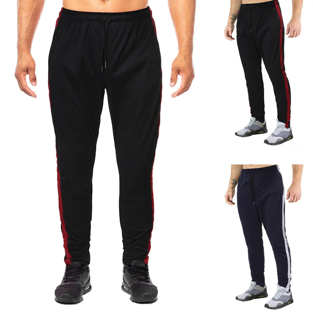 DOUDOULU Casual Running Elastic Drawstring Trousers Fashion Men's Summer Solid Men Pants Hip Joggers Pants#CL30