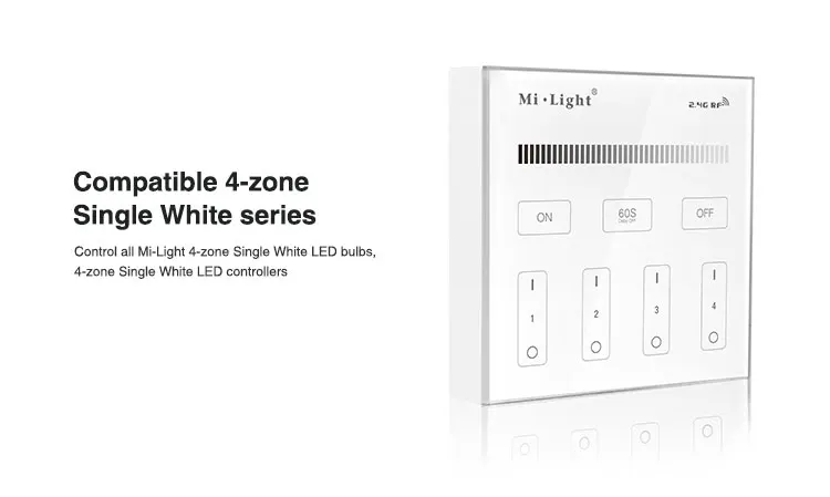 Milight B0 B1 B2 B3 B4 B8 4-Zone 8 Zone 2,4 GHz беспроводная wifi Сенсорная панель диммер/RGBW/RGB+ CCT светодиодный умный пульт дистанционного управления