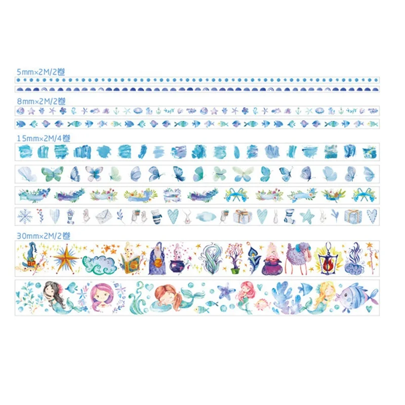 10 шт./компл. милый Декор прозрачная лента для скрэпбукинга Washi DIY Единорог малярный скотч школьные канцелярские товары для магазина