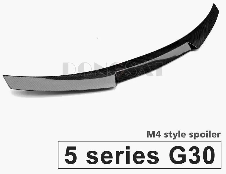 G30 G31 спойлер из углеволокна для BMW 5 серии P Стиль M4 style задний багажник крылья спойлера 4-дверный седан 530i 540i - Цвет: M4 style