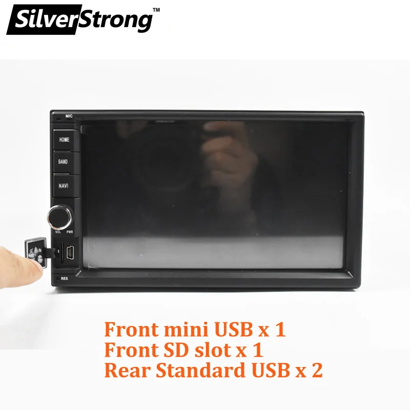 Sale SilverStrong Android9.0 8Core 4G 64G Universal 2Din Radio Car GPS Double DIN Radio TEF6686 Multimedia Autoradio -XJ7001 4