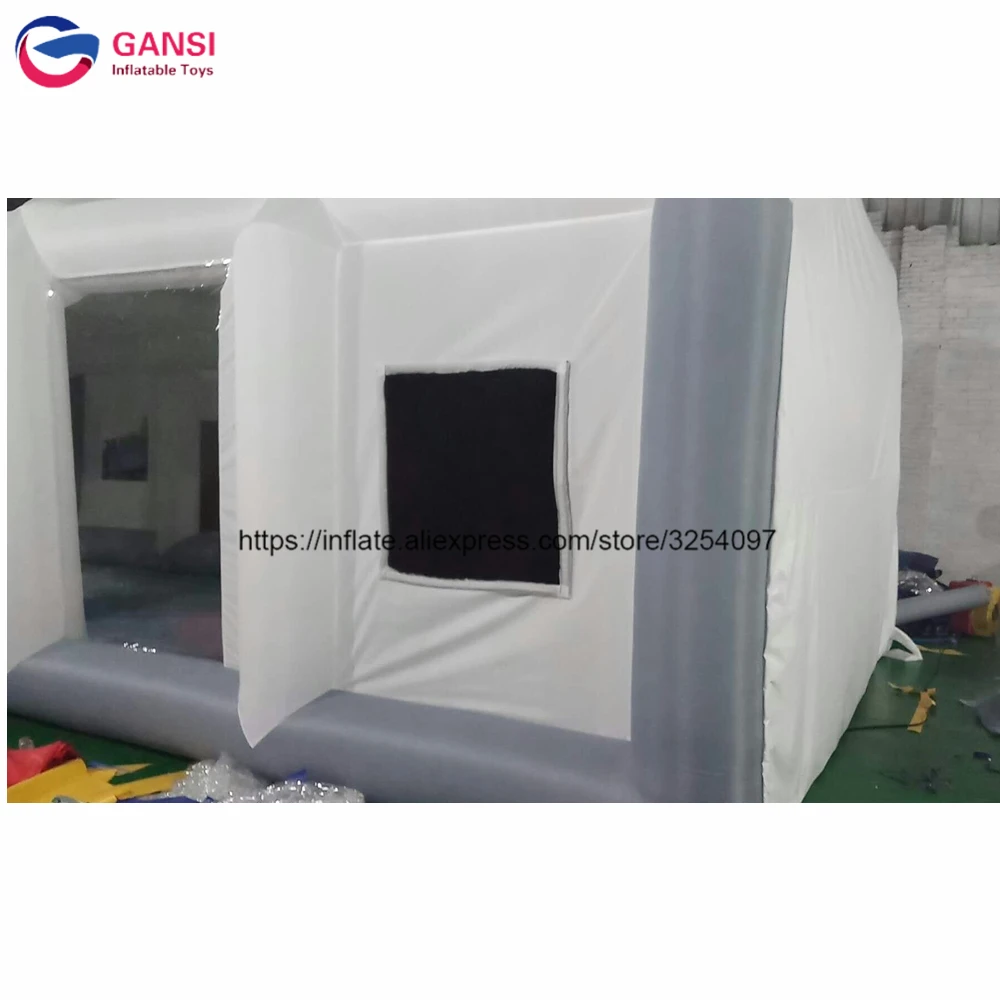  2018 Portable Inflatable Spray Booth With 2 Air Blowers10*5*3.5m Inflatable Cars Spraying Painting 