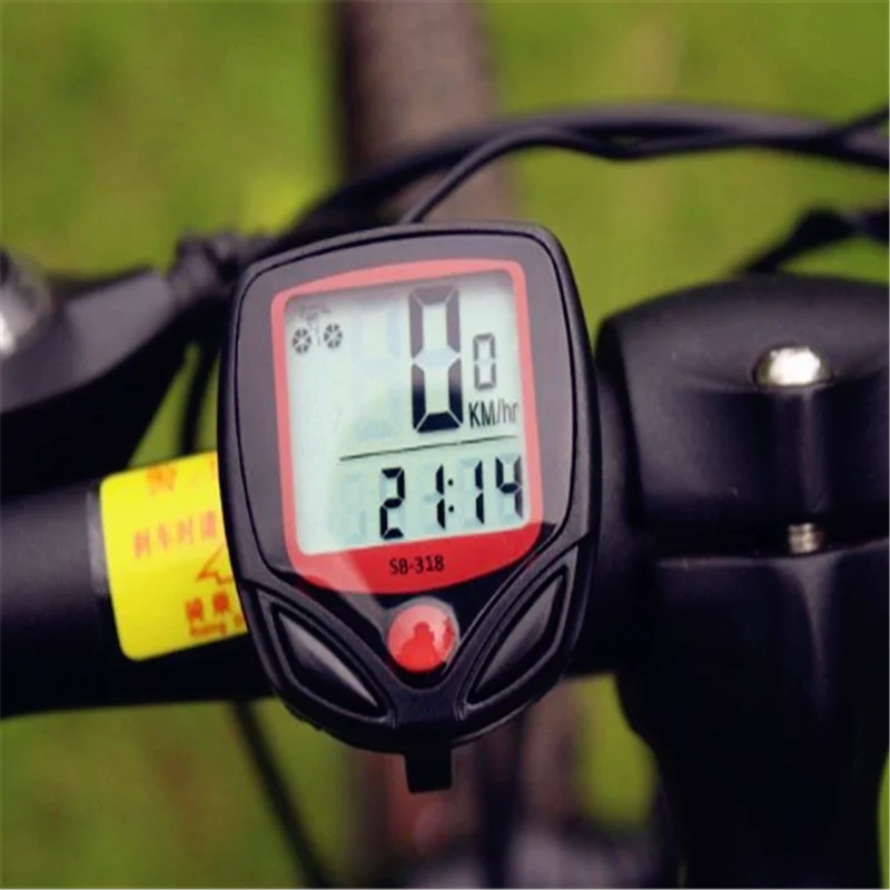 

Bike Computer With LCD Digital Display Waterproof Bicycle Odometer Speedometer Cycling Stopwatch Riding Accessories Tool
