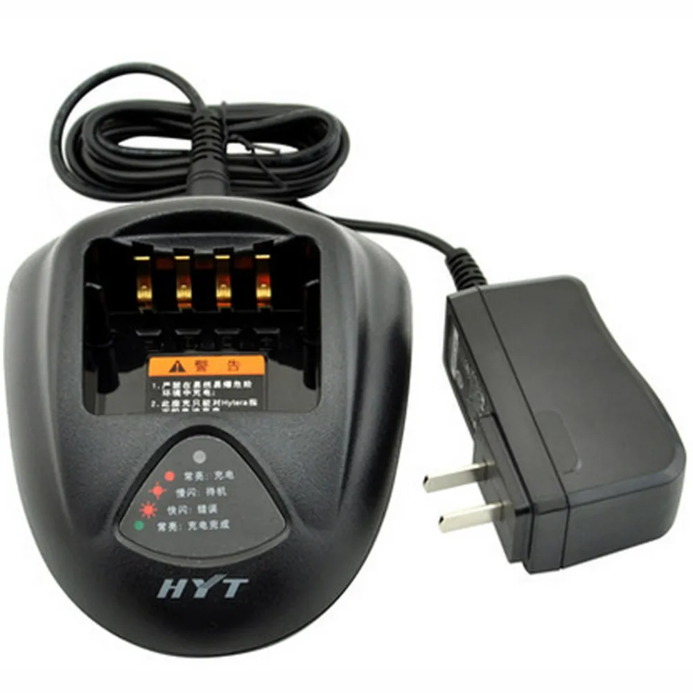 Desktop Charger CH10L07 with Adapter for Hytera HYT TC-700 TC-700EX TC-780M TC-780T TC780 TC710 TC700 BL1703 BL-2102 Battery