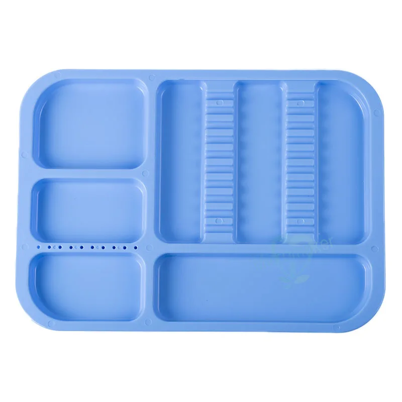 Dental de 135 Bandeja Autoclavável Graus Autoclavable Dividir Segregado Colocado Bandejas 1 Pçs 8 1 pçs bandeja autoclavável dental de 135