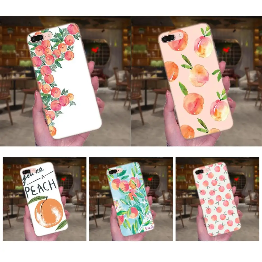 

Colorful For Huawei P7 Honor 4C 5A 5C 5X 6 6C 6A 6X 7 7X 8 9 V8 V10 Y3II Y5II Y6II G8 Play Lite Summer Fruit Peach