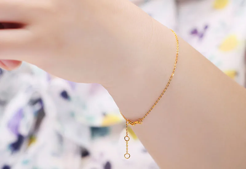 18k Au750 gold chain bracelet (3)