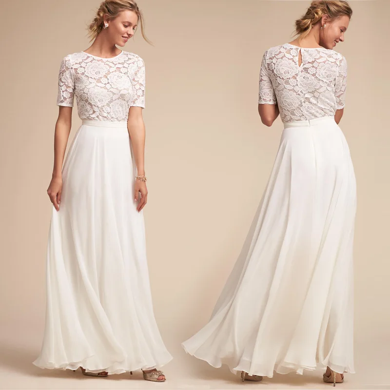 Floral White Sexy Dresses Woman Party Night A Line Patchwork Middle Sleeve Maxi Runway Dress Lace O Neck Spring Vestido|Платья| |