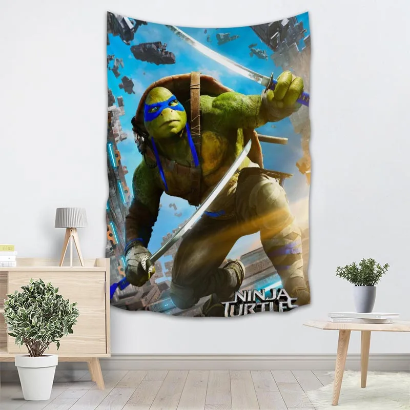 Пользовательские подростковые мутанты ниндзя гобелен черепаха на стену для вечерние украшения Искусство домашний декор пляжное полотенце одеяла по индивидуальному заказу - Цвет: 10