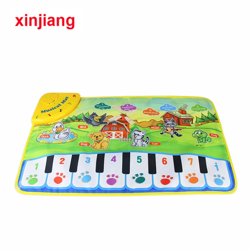 

Farm Animals Music Touch Play Kids Baby Farm Animal Musical Bird Frog Voice Early Educational Toys For Kids Baby Music Carpet }