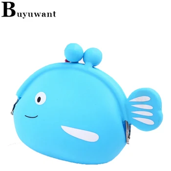 

Buyuwant silicone Coin purse Silica gel fish coin bag cute fish silicone bag fish money bag mini lady wallet BW15-CI-kagjyb