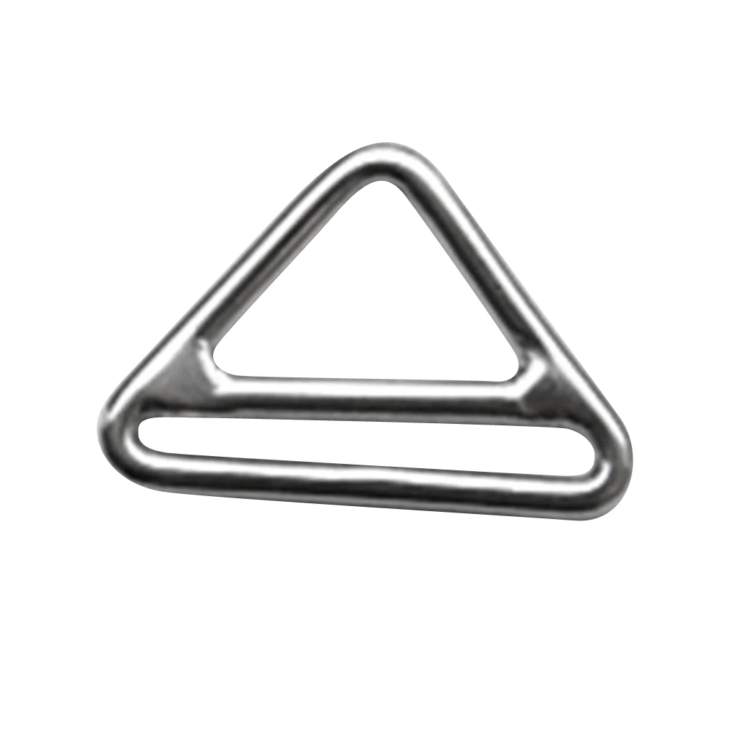 316 Stainless Steel Scuba Diving Triangle Ring 2'/5cm Weight Belt Keeper Stopper Buckle Climbing Harness Webbing Backpack