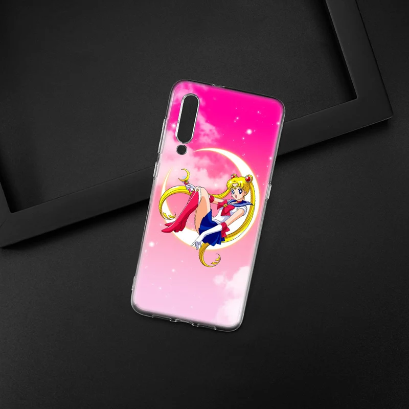 Милый мягкий силиконовый чехол с аниме Сейлор Мун для Xiaomi Pocophone F1 Mi 5X A1 6X A2 8 SE Lite Play
