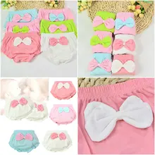 1 шт., 4 цвета, милый большой бант, хлопковое нижнее белье трусики детские шорты для детей, трусы, подарки