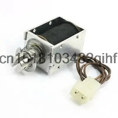 

DC 24V 0.75A подпружиненный линейный движение Электромагнит 2 мм 1700 г