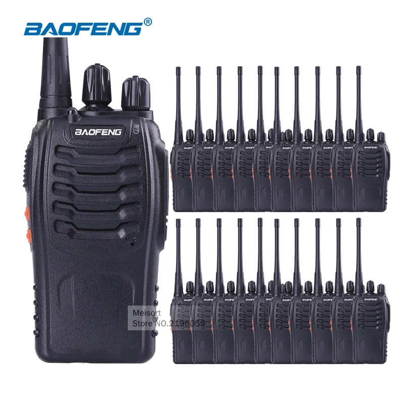 20pc Baofeng Walkie Talkie with Earpiece Baofeng bf 888s UHF Long Range
