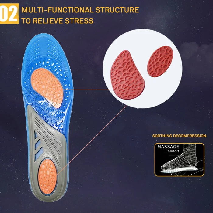 Силиконовые стельки гель Ударно-поглотитель спортивные стельки ортопедические Уход за ногами буфер для ноги обувь подошва колодки арки ортопедическая прокладка стельки