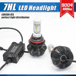 1 компл. 9004 HB1 50 Вт 8000LM G7 светодиодные фары комплект LUMILED LUXEON зэс 32SMD чипы без вентилятора 6500 К белый hi/Low двухлучевой 9007 H13 H4