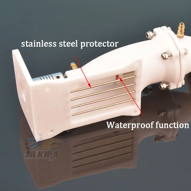 28 мм водяной струйный лодочный насос распылитель воды Подруливающее устройство с функцией движения назад 28 мм Пропеллер с муфтой для RC модели струйных лодок