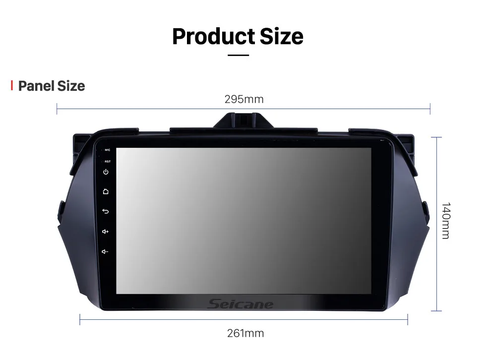 Top Seicane Android 8.1 9 inch Car GPS Navigation Head Unit For 2016 Suzuki Alivio Bluetooth Radio Remote Control 15